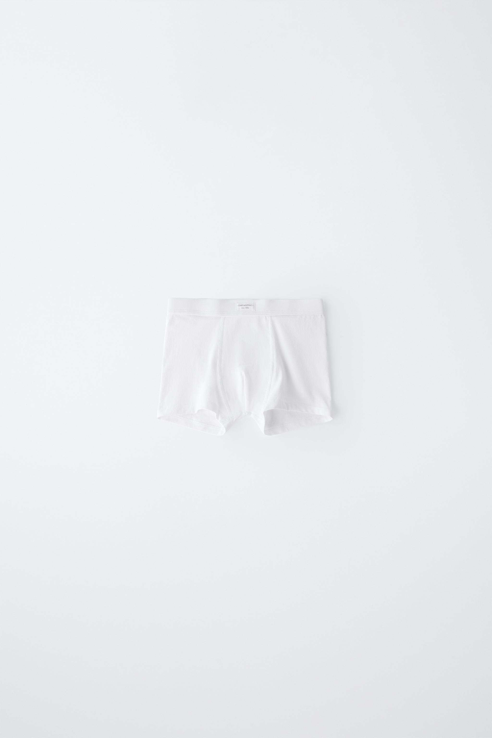 2-6 YEARS / THREE-PACK OF PLAIN BOXERS WITH LABEL
